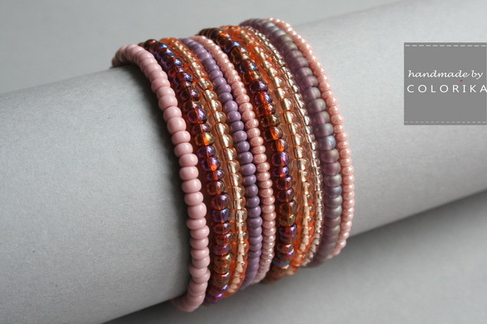 4 Pezzi Set Di Braccialetti Boho Con Perline Per Donna - Fatto A Mano - Foto 13