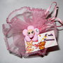 bomboniera nascita battesimo completa con fiorellino in fimo baby rosa 