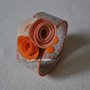 Bracciale rose albicocca in feltro