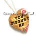 Collezione *Collane Maleducate* Biscotti cookie con glassa e cioccolato - You disgust me - Pastel Goth