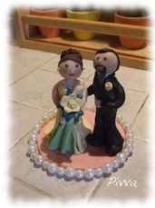 Cake topper matrimonio
