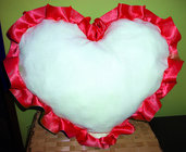 Cuscino arredo cuscinetto cuore da ricamare punto croce idea regalo san valentino