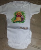 Body neonato Winnie dipinto a mano
