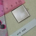 Base quadrata per cabochon, color argento lucido mm.25