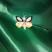 Spilla farfalla Kanzashi in raso, collezione 2015
