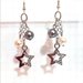 orecchini pendenti  stelle e perle