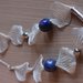 collana perle in ceramica raku blu