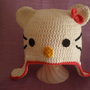 cappello bimba hello kitty uncinetto