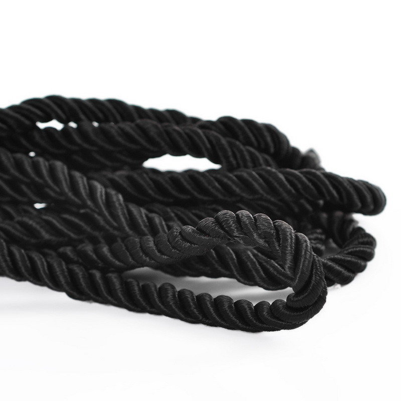 Cordino In Pelle Sintetica Nera Da 3 Metri Per Bracciali E Collane Fai Da Te – Spessore 8 Mm