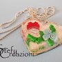 Collana Cuore in Resina e Fimo