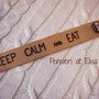 Segnalibro in legno Keep calm and eat Nutella