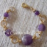 Bracciale multifilo con pietre preziose