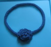 collana  blu in cotone