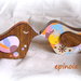 Uccellini decorativi in legno -lovebirds-