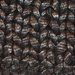 Pochette di lana con apertura a triangolo (color nera con fili lucidi grigi)