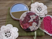 Specchietto-Rose Red-pocket mirror 2.25 inch (5.6cm)