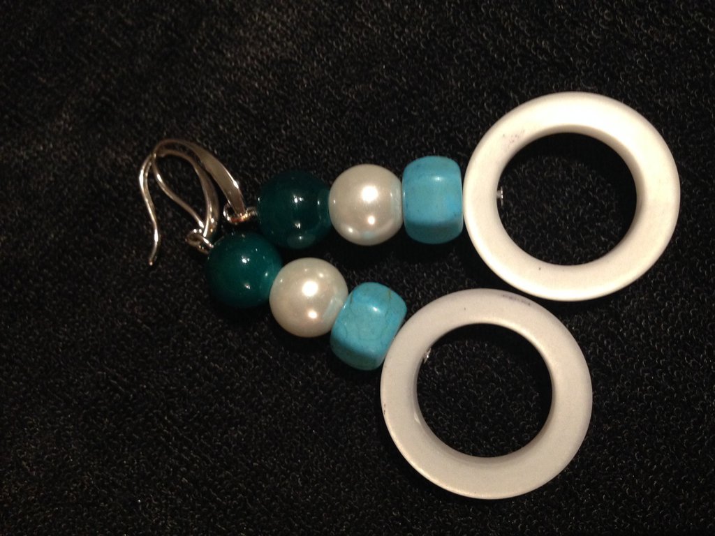Glass Of Venice Orecchini Pendenti In Vetro Di Murano Autentico – Argento Blu Ghiaccio, Fatti A Mano