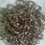50 anellini in metallo a doppio giro da mm. 6  - hobby bigiotteria