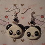 orecchini panda kawaii