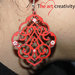 Orecchini “Arabesque rosso decorato_medium”