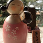 Bambola giapponese - Kokeshi Mamma con bambino- Yumekomori