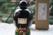 Bambola giapponese - Kokeshi, Ventaglio A800055
