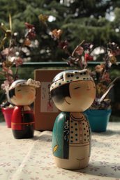 Bambola giapponese - Kokeshi, Ragazzo della Festa-A490198b