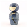 Bambola giapponese - Kokeshi, Ninja- A390017 