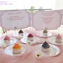 Cupcake in feltro,  Bomboniera, Segnaposto, portafoto per matrimonio, prima comunione, laurea, battesimo