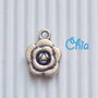 6 charms fiorellino 15x12mm