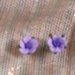 Orecchini fiore lilla-viola