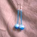 orecchini con pietra blu-azzurro