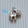 6 charms elefante 20x17mm circa