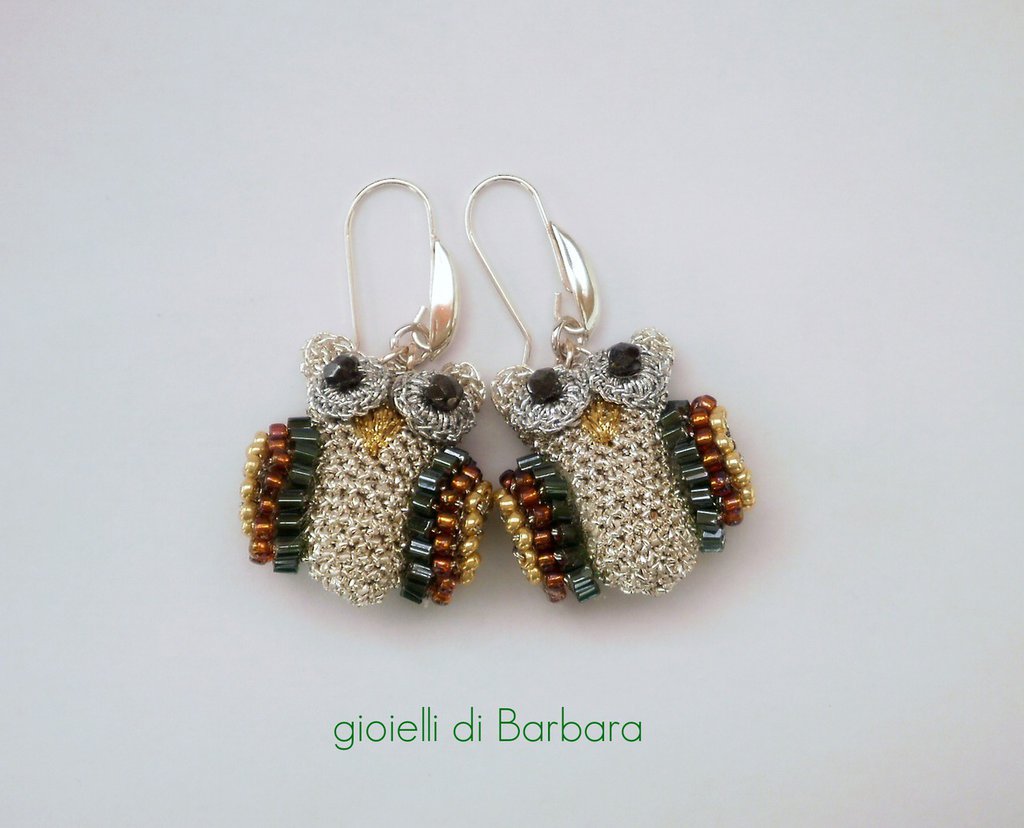 Gioielli Argento 925 Gufo Orecchini Gufo Per Bambina - Argento - 2