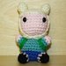 Pupazzetto uncinetto amigurumi "Finn" Adventure Time