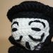Portachiavi uncinetto amigurumi "V per Vendetta" Guy Fawkes
