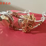 Bracciale Euridice realizzato con tecnica wire