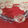 Bracciale DAFNE  - Bracciale con perle bianche e azzurre