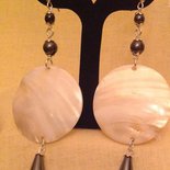 Orecchini Chandelier Agata Labradorite Diamanti Bianchi Oro Nero 18 Carati In Ve - Foto 8