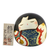 Bambola giapponese,  Kokeshi Shizuka - Tranquillità - A800107