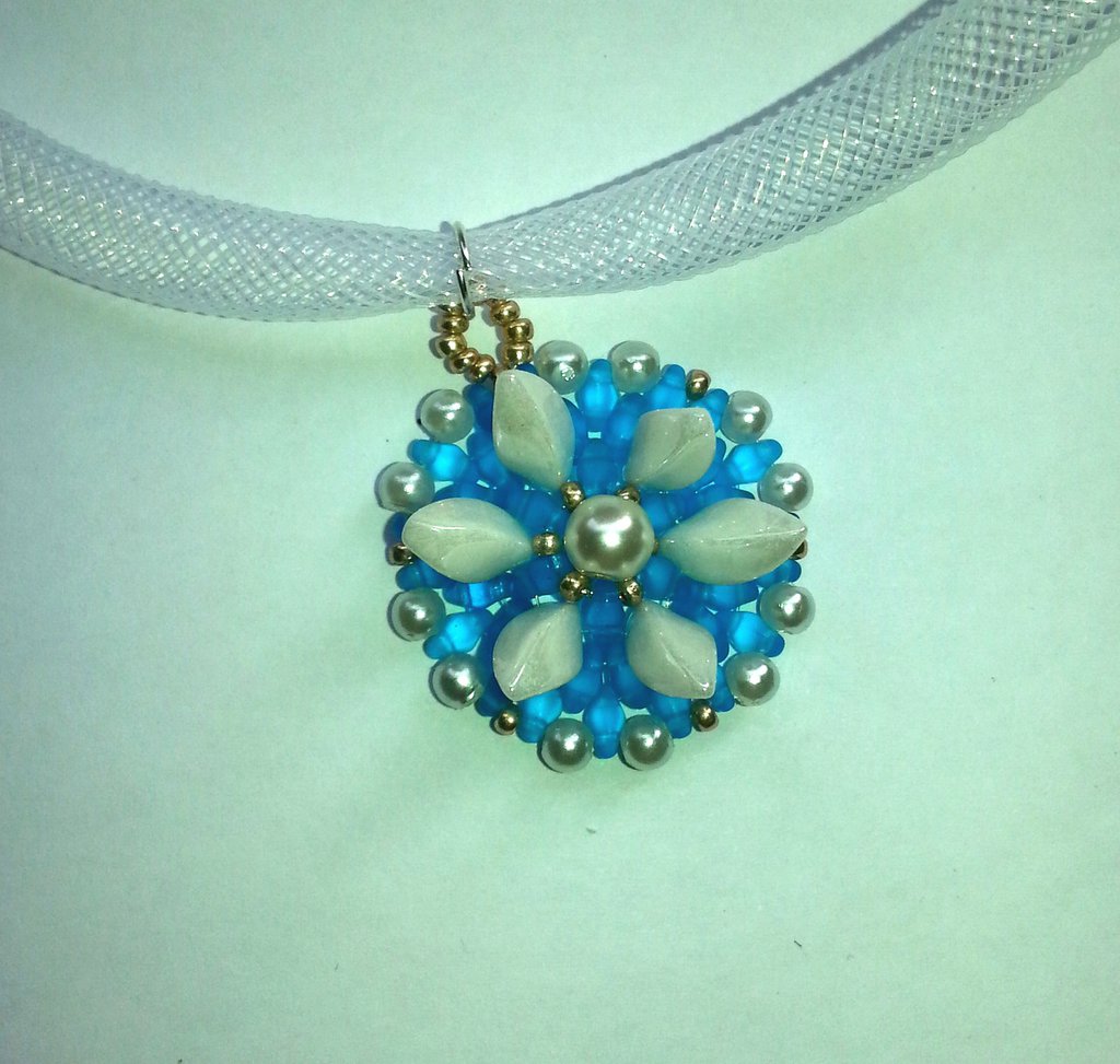 Ciondolo Con Granato E Diamanti - Foto 3