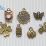 lotto 7 charms bronzo misti