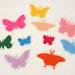 Mix 10 farfalle fustellate in pannolenci 