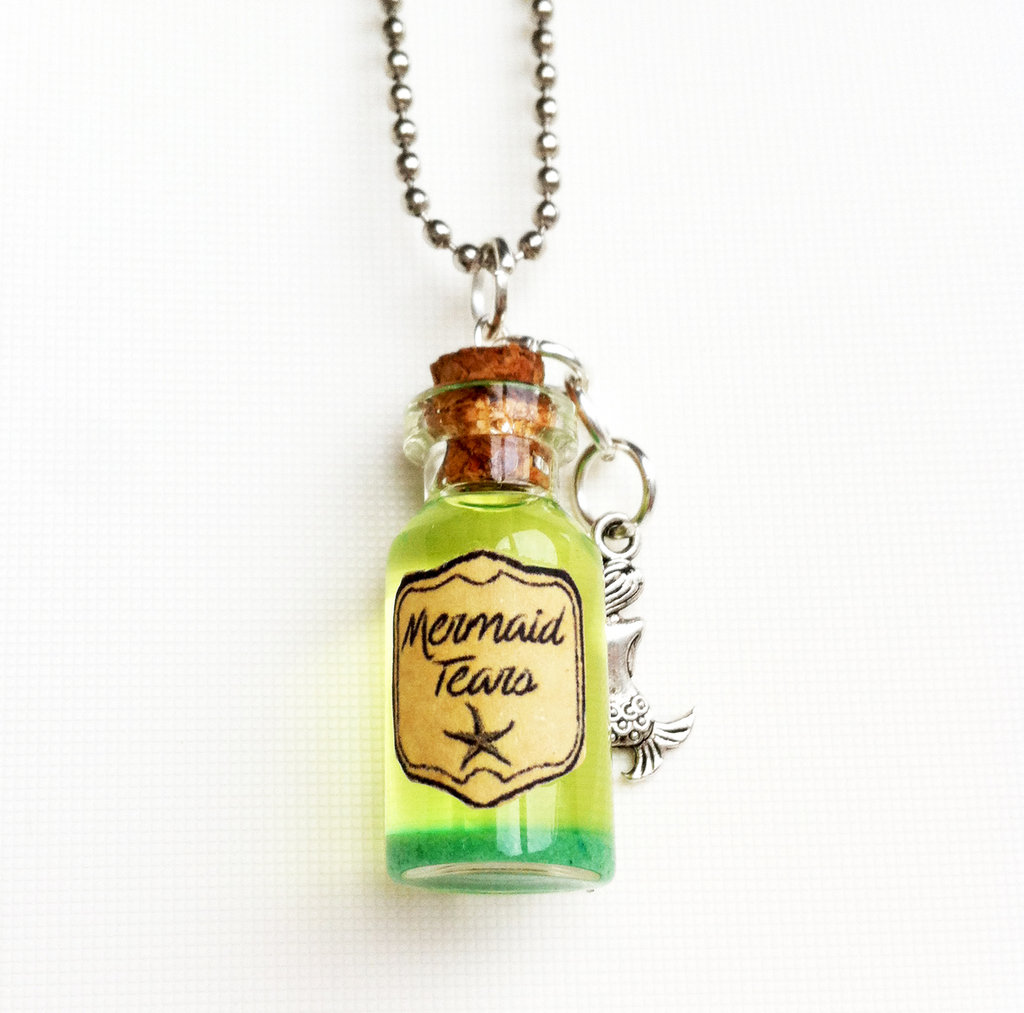 Collana Con Ciondolo A Conchiglia Sirena Melody – Amuleto Personalizzato – Leggero E Lucido – Regalo Per Donne E Cosplay