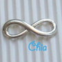 1 connettore link simbolo infinito 23x8mm