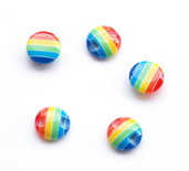 Set 10 bottoni 13 mm - Multicolor