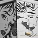 Pouf Roy Lichtenstein pop art dipinto a mano