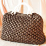 Borsa in fettuccia fatta a mano all'uncinetto, Crochet hand made