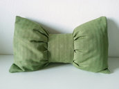Cuscino fiocco verde arredo