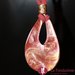 Goccia Vortice Rosa - Pendente in vetro di Murano